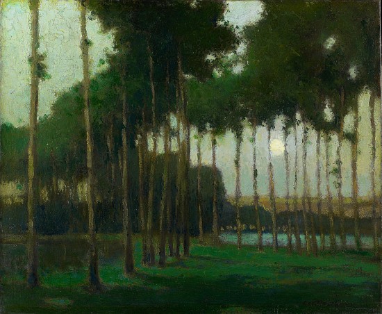 Moonlight Landscape à George Elmer Browne