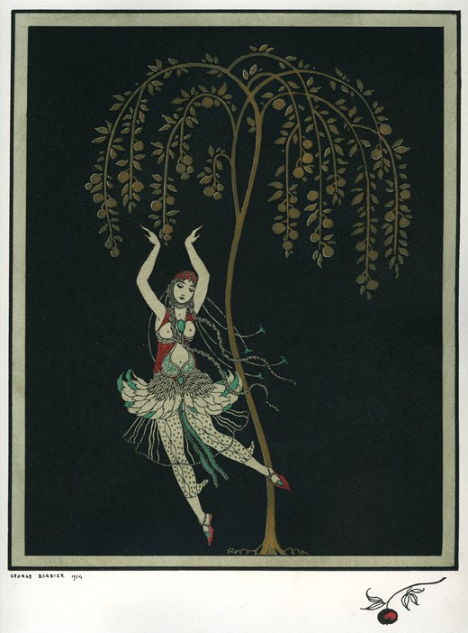Tamara Karsavina in the ballet The Firebird by I. Stravinsky à Georges Barbier