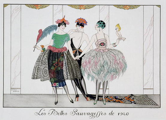 The Beautiful Savages, engraved by Henri Reidel, 1920 (litho) à Georges Barbier