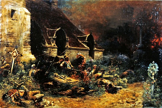 The Chouans defending their dead à Georges Clairin