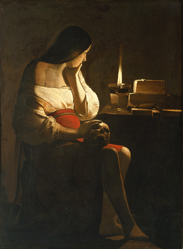 The St. Magdalena with the night light (called: Ma à Georges de La Tour