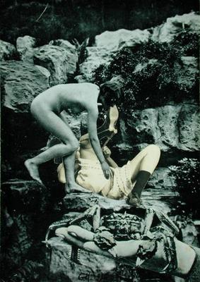 Untitled, 1936 (collage) à Georges Hugnet