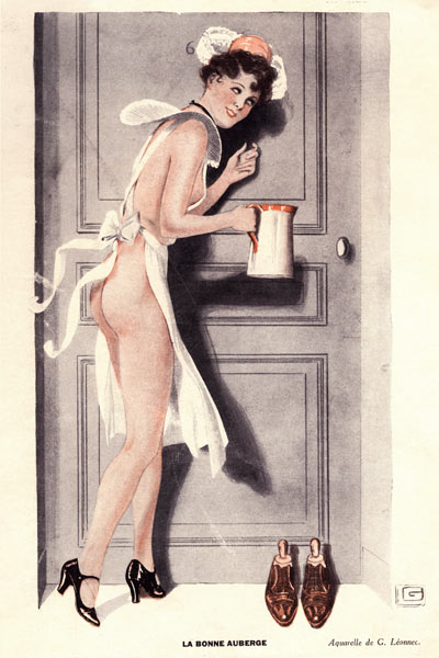 Front cover of ''Le Sourire'' (colour litho)  à Georges Leonnec