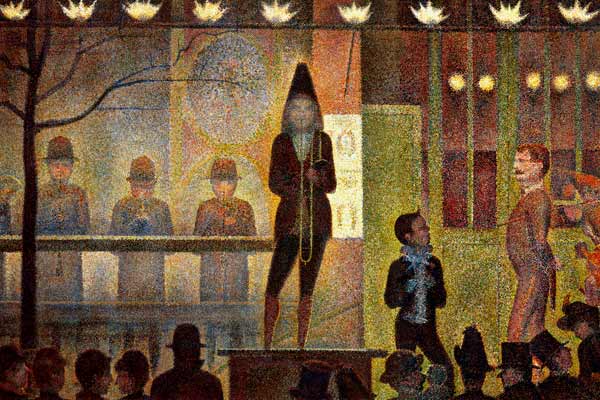La parade de cirque à Georges Seurat