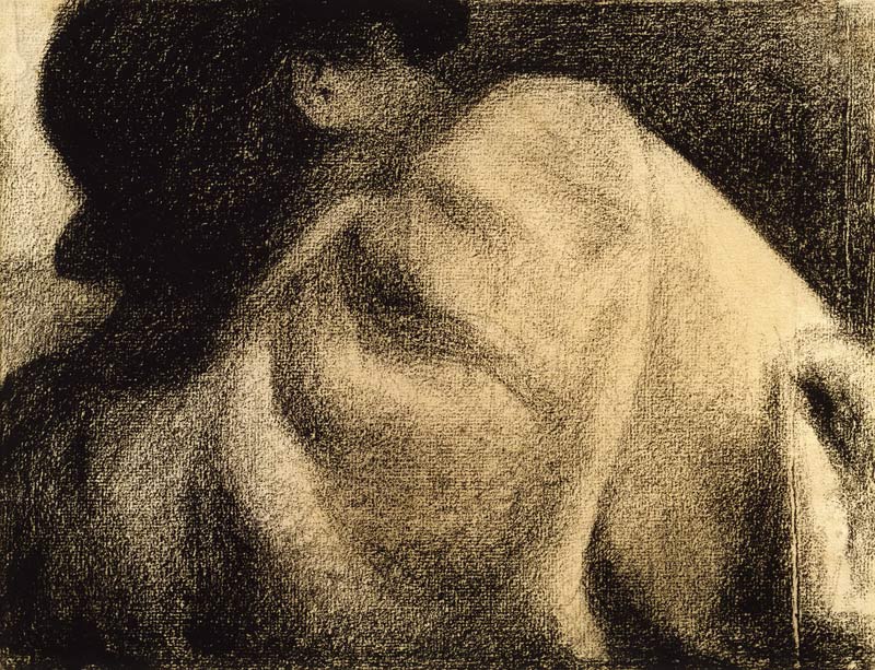G.Seurat, Bueste eines schlafende Mannes à Georges Seurat