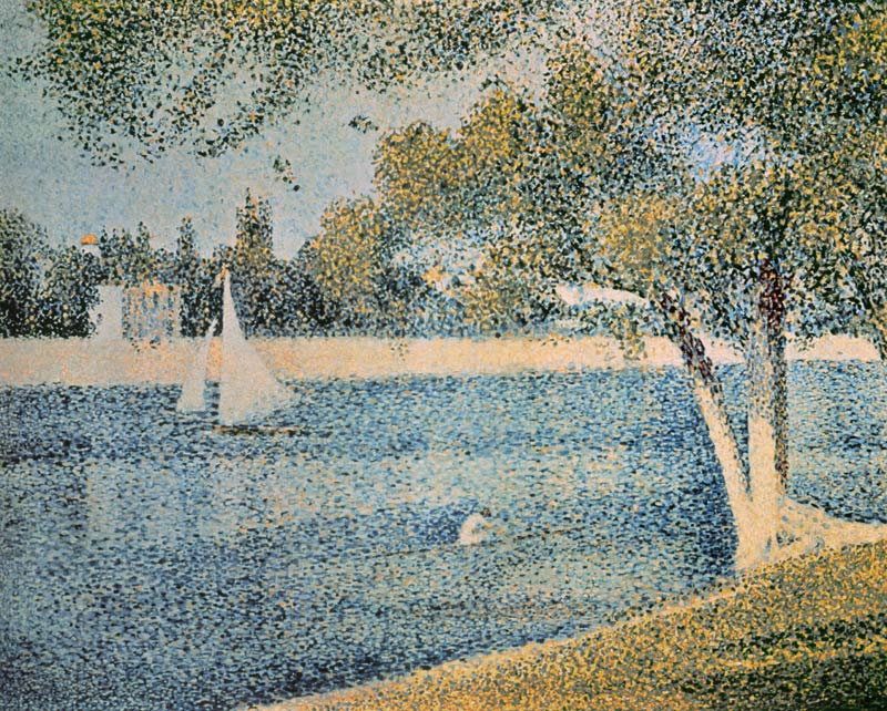Seurat / Seine near Grande Jatte / c1887 à Georges Seurat