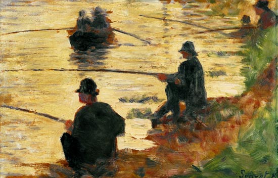 Anglers, étude pour 'La Grande Jatte' à Georges Seurat