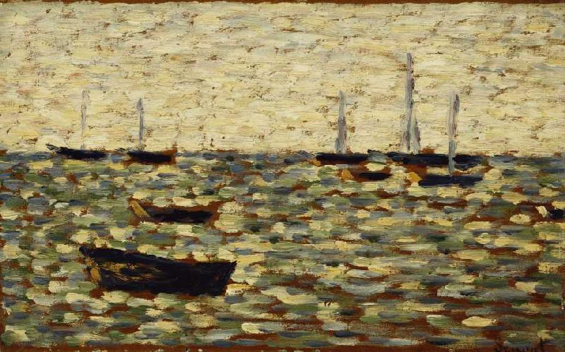 Das Meer bei Grandcamp (La Mer a Grandcamp) à Georges Seurat