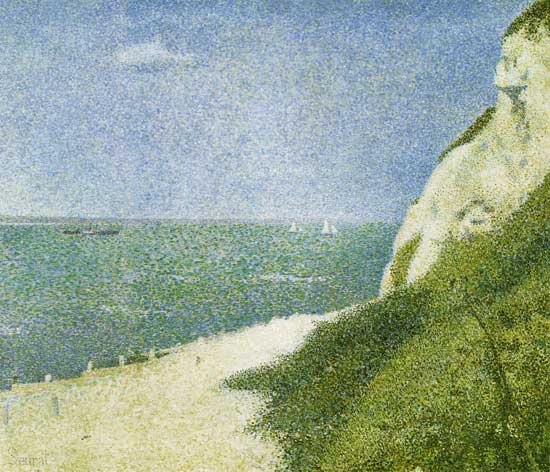 la plage Le Bas Butin à Honfleur à Georges Seurat