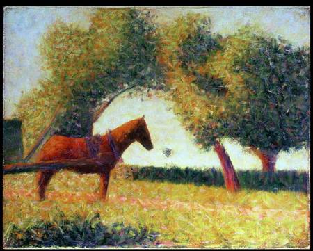 The Harnessed Horse à Georges Seurat