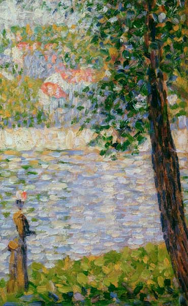 Seurat / Morning Stroll / Painting, 1884 à Georges Seurat