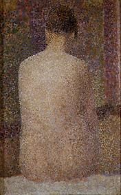 nu féminin, vu de dos à Georges Seurat