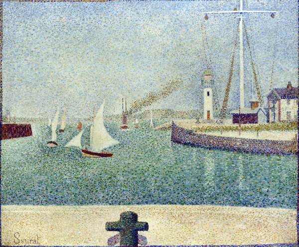 Seurat / Harbour entrance / 1888 à Georges Seurat