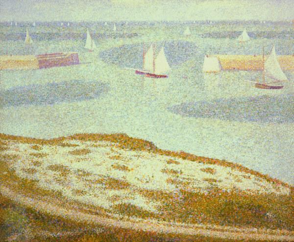 Seurat / Port-en-Bessin / Painting, 1888 à Georges Seurat