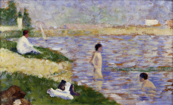 Seurat, Study for Swimming at Asnières à Georges Seurat