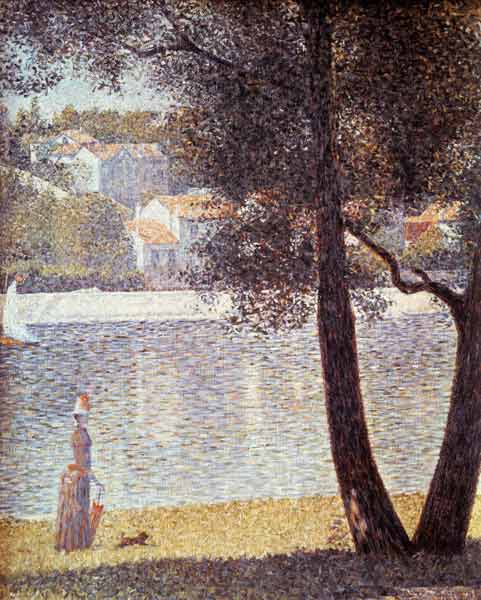 The Seine at Courbevoie à Georges Seurat