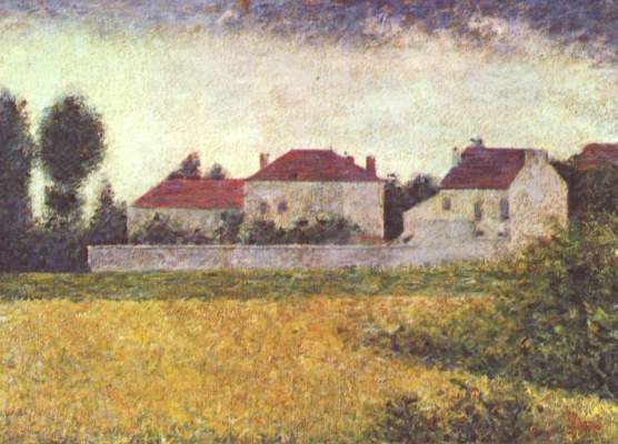 Ville d'Avray, maisons blanches à Georges Seurat