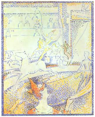 Cirque (croquis) à Georges Seurat