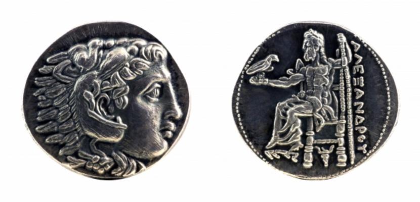 Greek silver tetradrachm from Alexander the Great à Georgios Kollidas