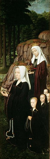 Right hand panel of the Jean de Trompes Triptych with Patrons (detail of 61195) à Gerard David