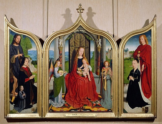 The Triptych of the Sedano Family, c.1495-98 à Gerard David