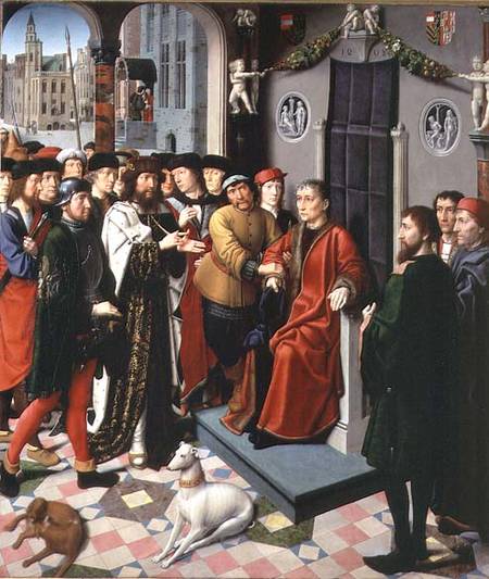 The Judgement of Cambyses, 1498  (one of two panels à Gerard David