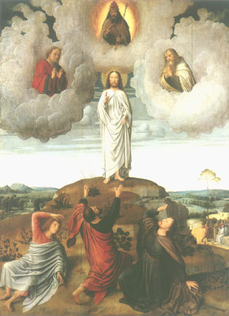 Transfiguration de Jésus (panneau central d'un tryptique) à Gerard David