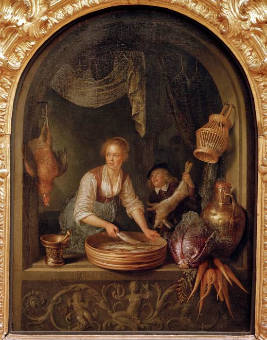 G.Dou / Cook at the window / 1652 à Gerard Dou