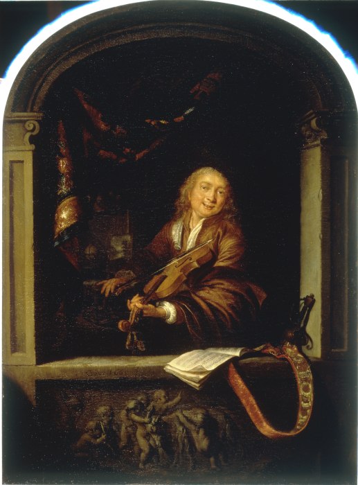 G.Dou / Violinist by the Window / 1665 à Gerard Dou