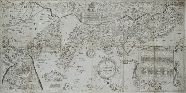 Amplissima Terrae Sanctae descripto ad utriusque testamenti intelligentiam, 1537 (engraving) à Gerard Mercator