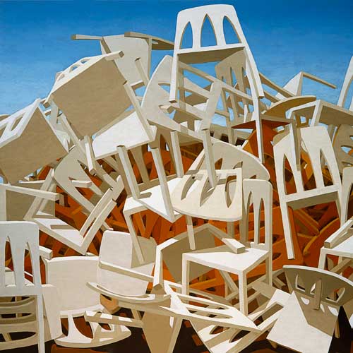 La solitude du peintre de chaises à Gerard Teichert