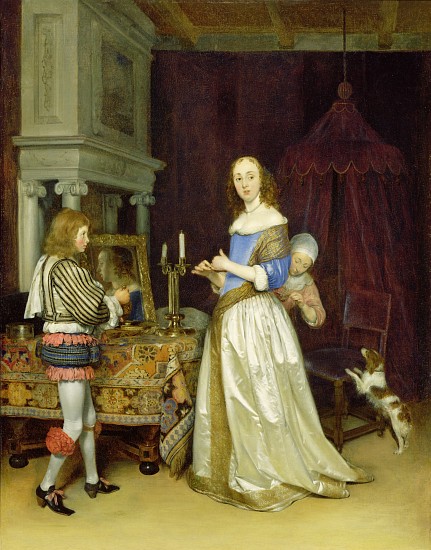 A Lady at Her Toilet à Gerard Terborch