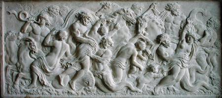 Relief depicting nereids carried away by tritons à Gerard van Opstal