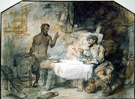 The Satyr and the Peasant à Gerbrand van den Eeckhout