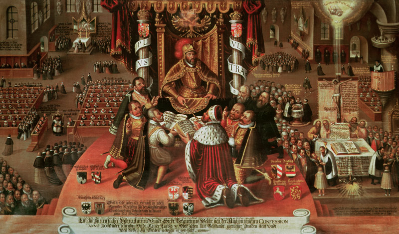 The Delivery of the Augsburg Confession, 25th June 1530 à École allemande