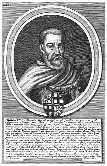 Albert of Brandenburg (xylograph) à École allemande