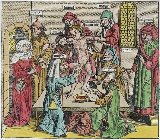 Circumcision, from ''Liber Chronicarum'' by Hartmann Schedel (1440-1514) à École allemande