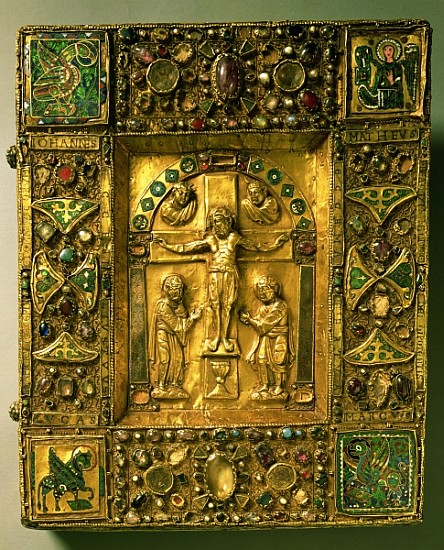 Gospel Cover, Ottonian, Germany, 11th century (gold, enamel and semi-precious stones) à École allemande