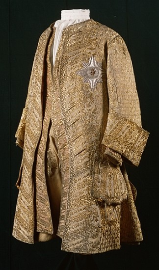 Leather Costume of August the Strong, (leather and gold embroidery) à École allemande