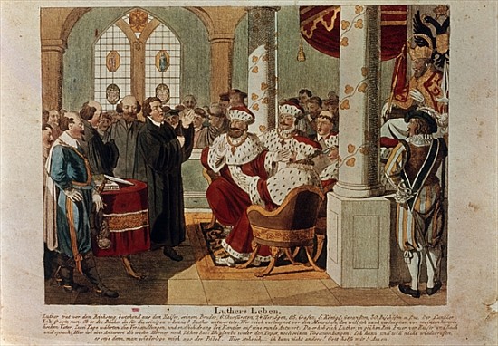 Luther at the Diet of Worms à École allemande