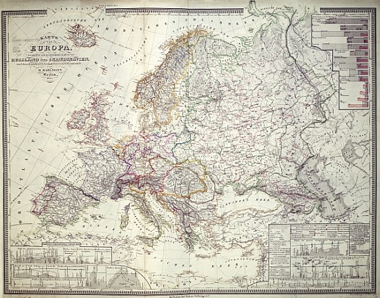 Map of Europe à École allemande