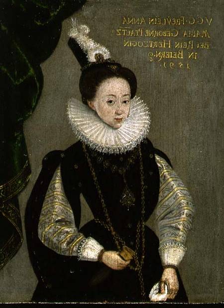 Portrait of Anna Maria, Duchess of Bavaria à École allemande