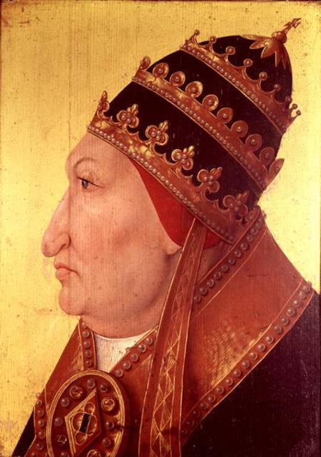 Portrait of Rodrigo Borgia (1431-1503) Pope Alexander VI à École allemande