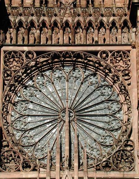 Rose window from the west facade à École allemande