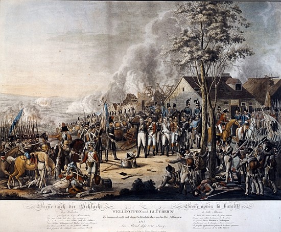 Scene after the Battle of Waterloo, 18th June 1815 à École allemande