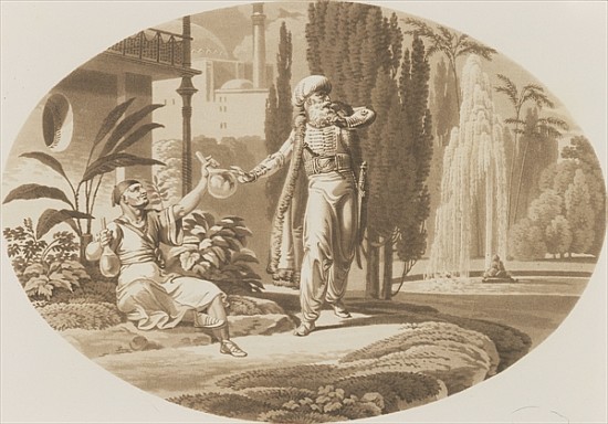 Scene from ''The Marriage of Figaro'' by Wolfgang Amadeus Mozart à École allemande