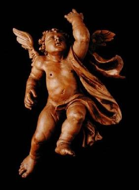 One of a pair of putti