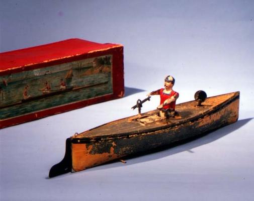 Rowing boat made by Issmeyer, late 19th century à École allemande, (19ème siècle)