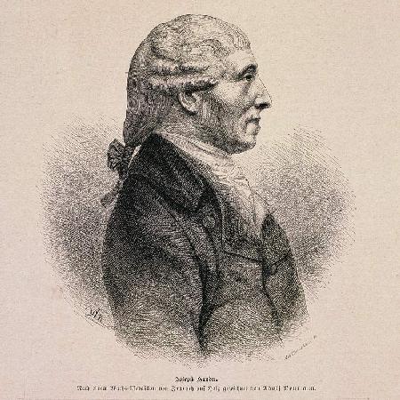 Portrait of Joseph Haydn (1732-1809) (engraving)