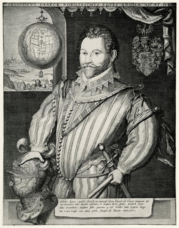 Sir Francis Drake à École allemande, (19ème siècle)